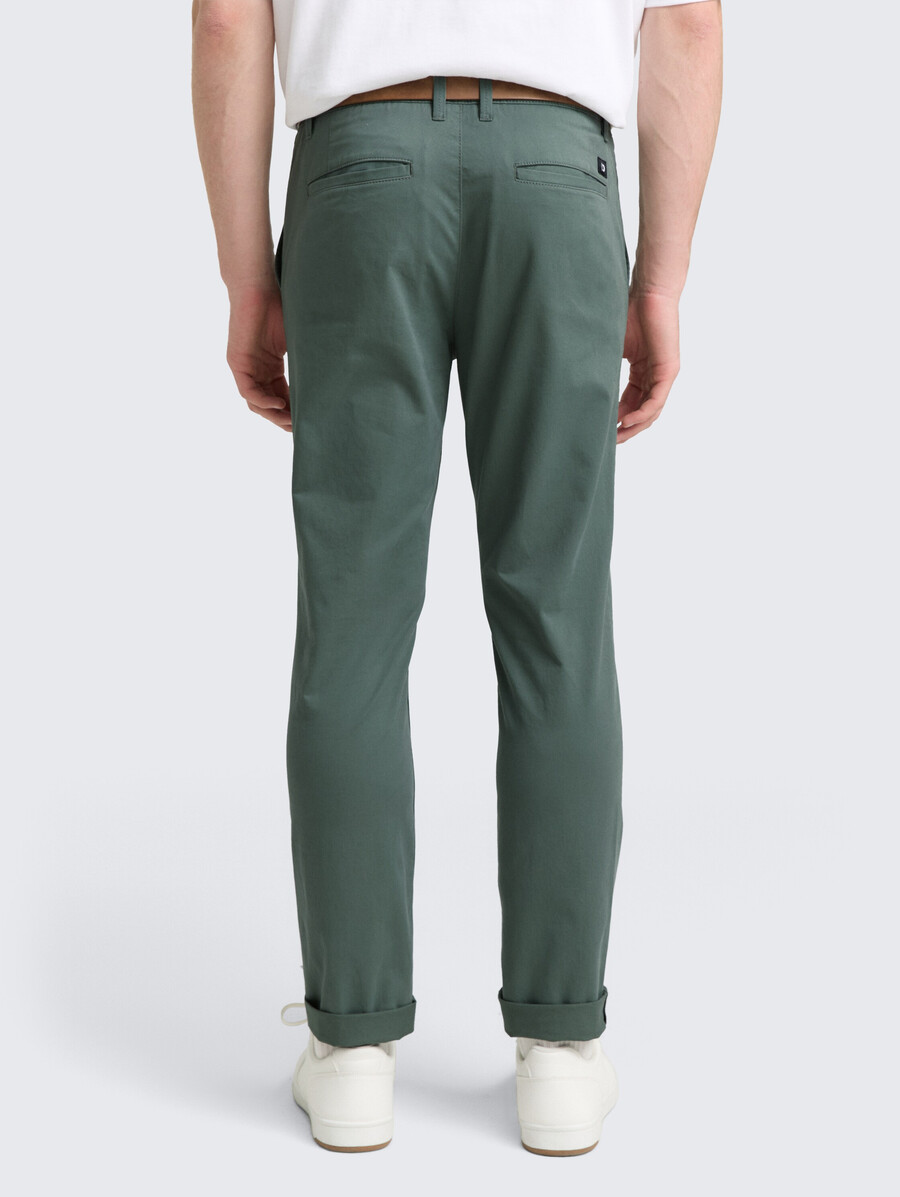 pantaloni chino slim con cintura