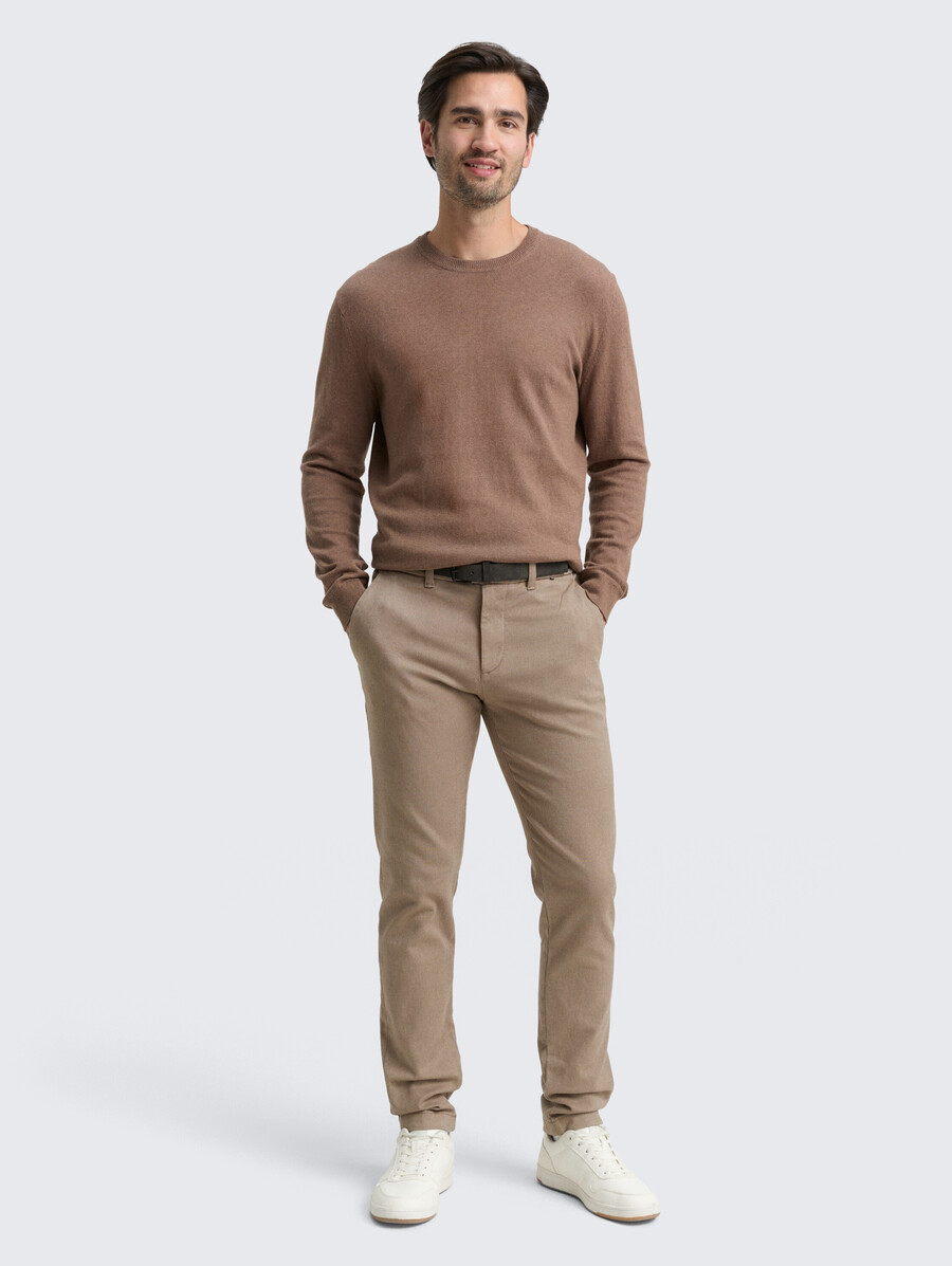 pantaloni chino tttravis slim con cintura