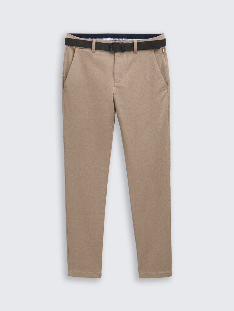 pantaloni chino tttravis slim con cintura