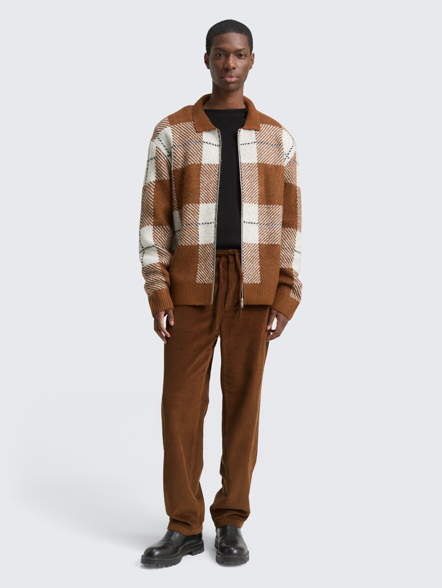 pantaloni chino ttrelaxed in velluto a coste
