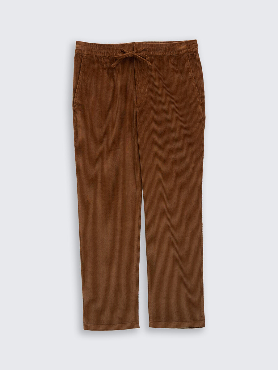 pantaloni chino ttrelaxed in velluto a coste
