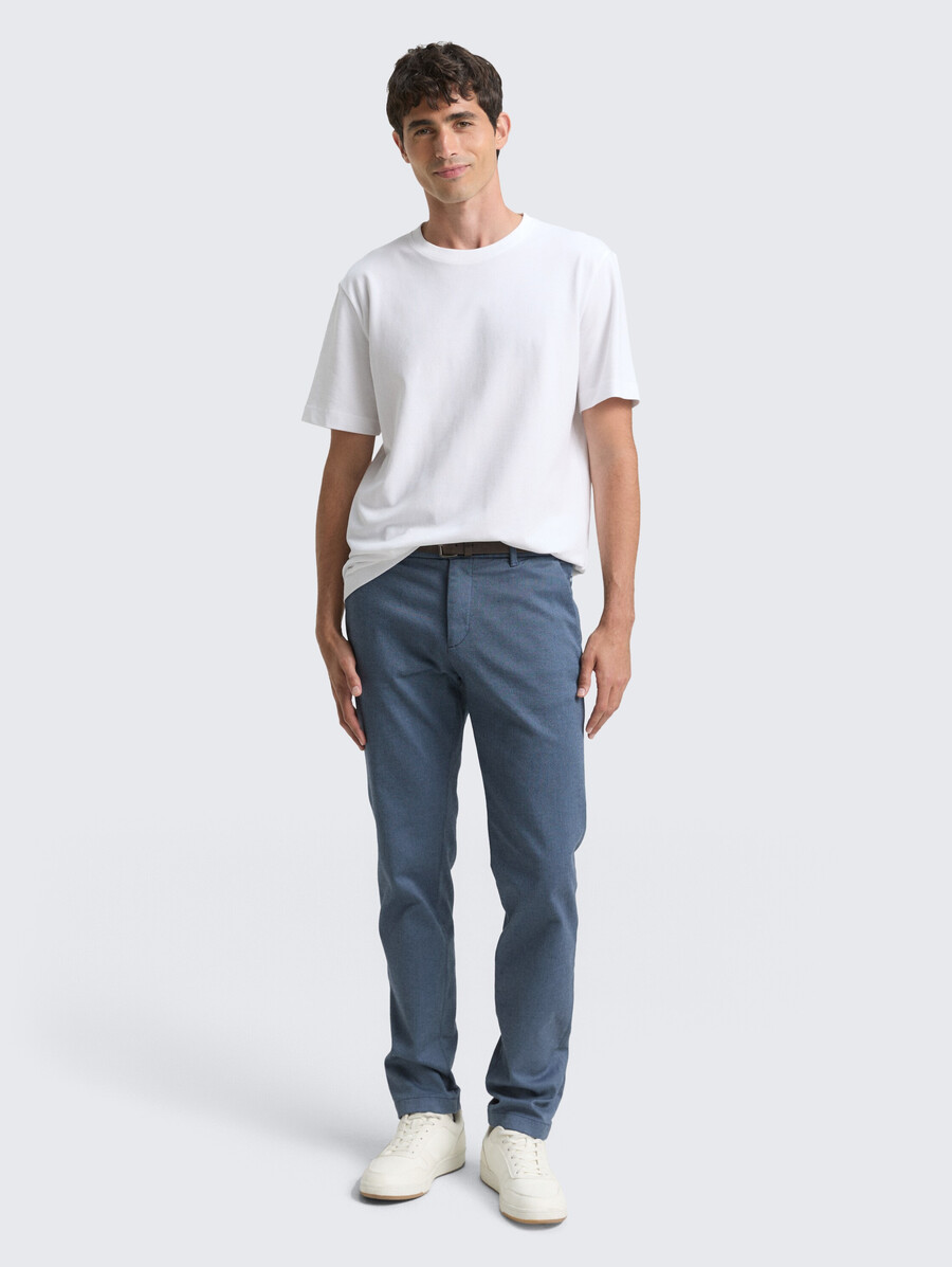 pantaloni chino tttravis slim con cintura