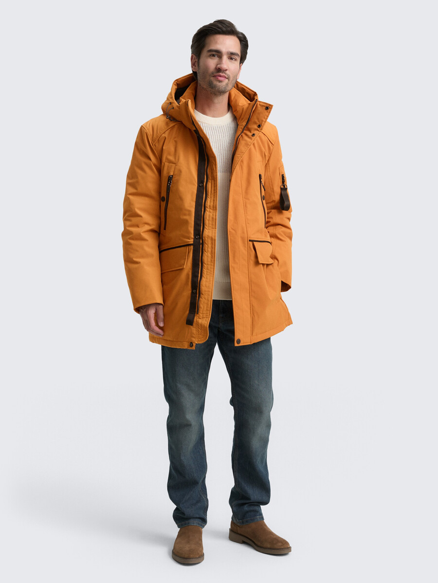 parka artico con cappuccio staccabile