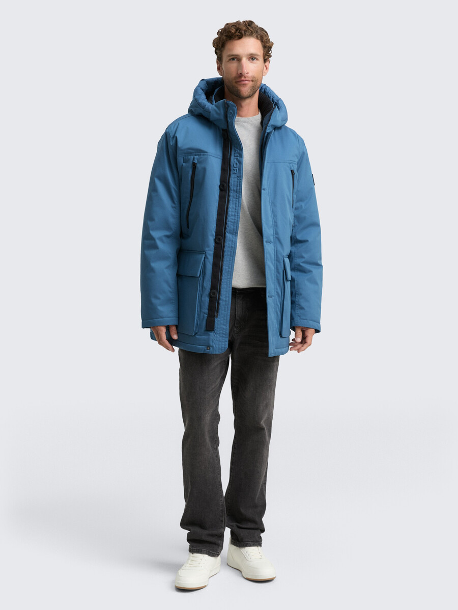 parka artico con cappuccio staccabile