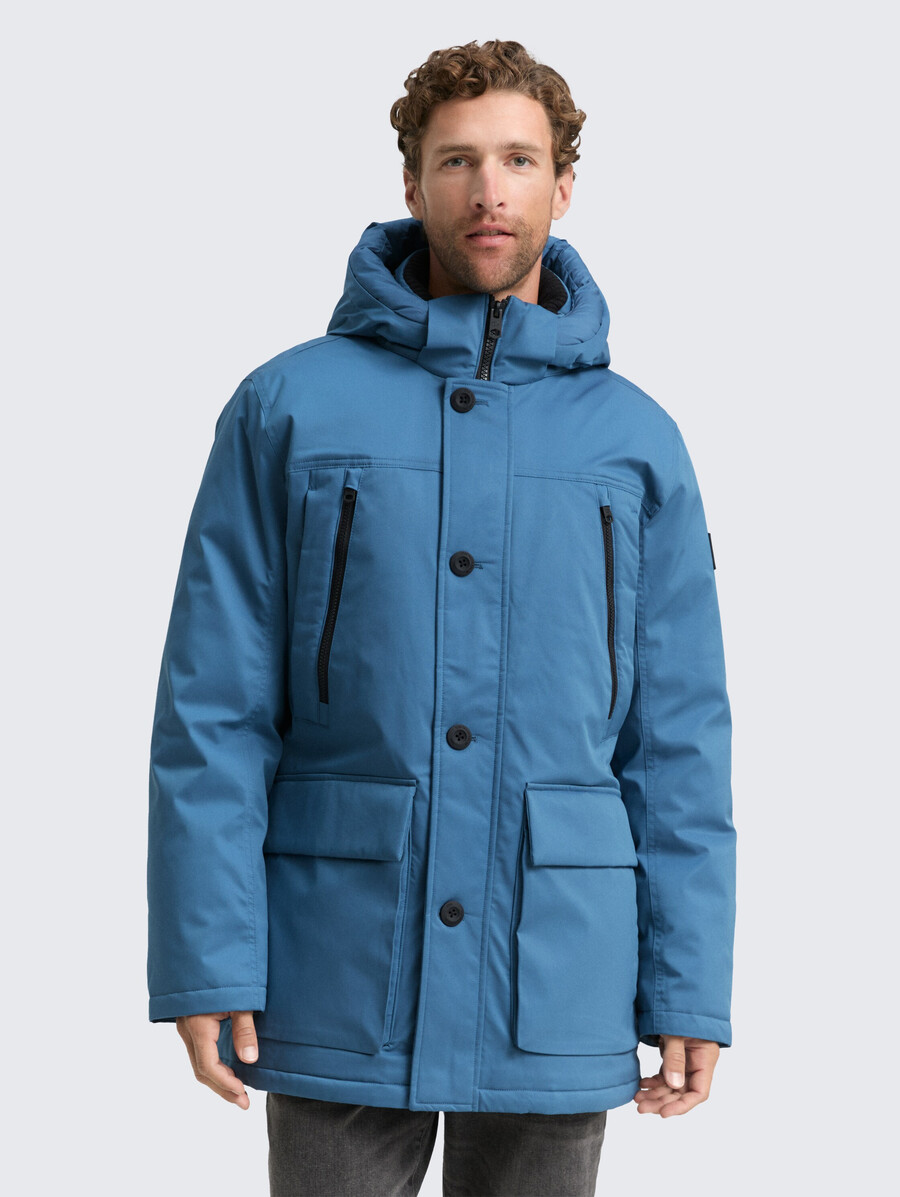 parka artico con cappuccio staccabile