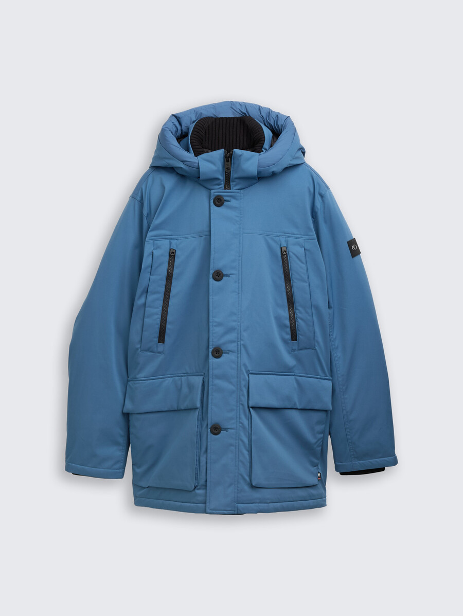 parka artico con cappuccio staccabile
