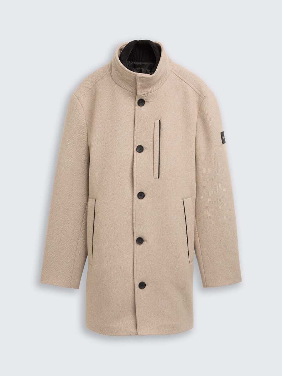 cappotto di lana 2 in 1 con giacca interna staccabile