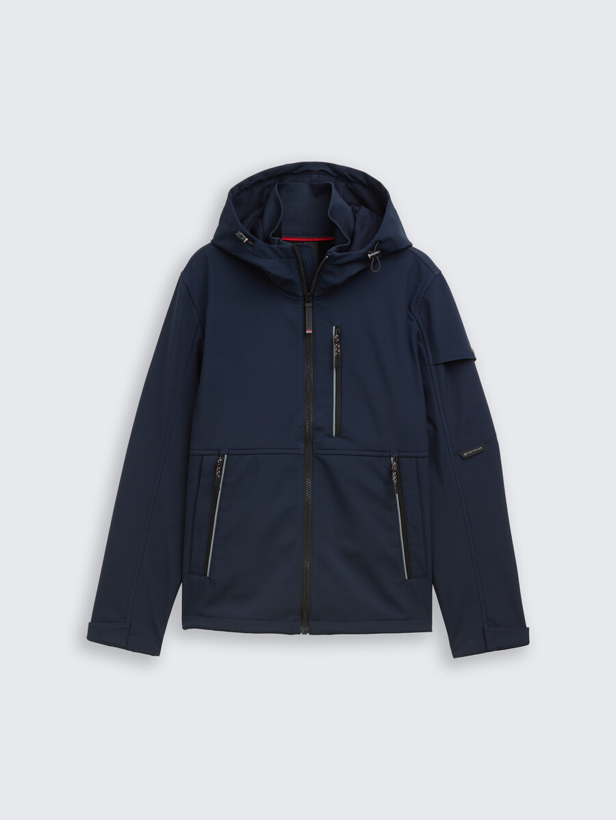 giacca softshell con cappuccio