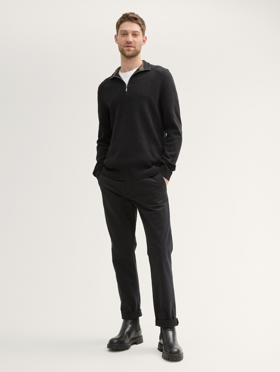 pantaloni in maglia testurizzata