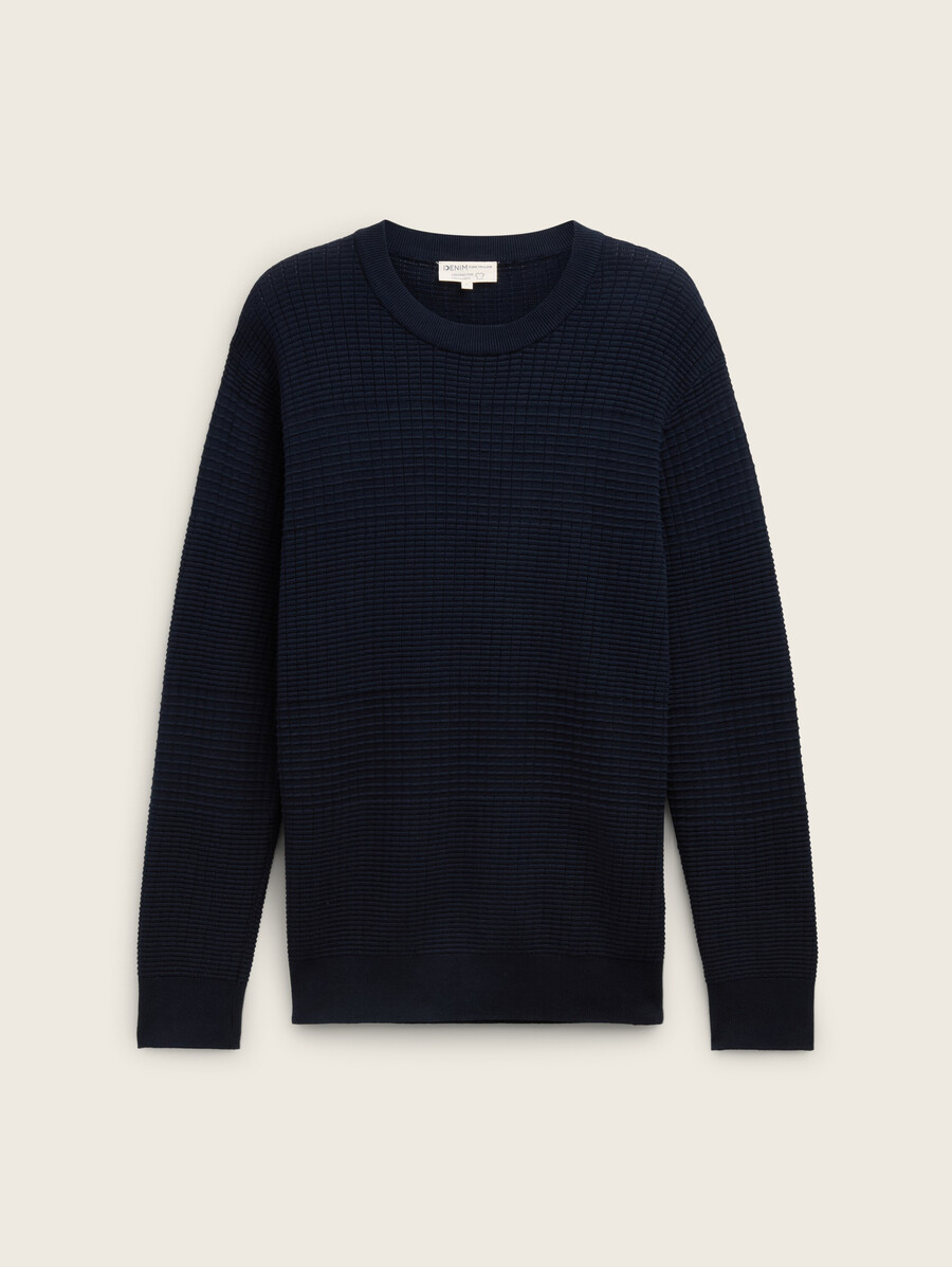 maglione lavorato a maglia in cotone dalla vestibilità regolare