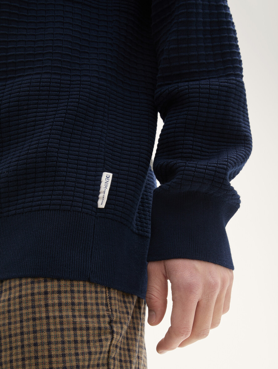 maglione lavorato a maglia in cotone dalla vestibilità regolare