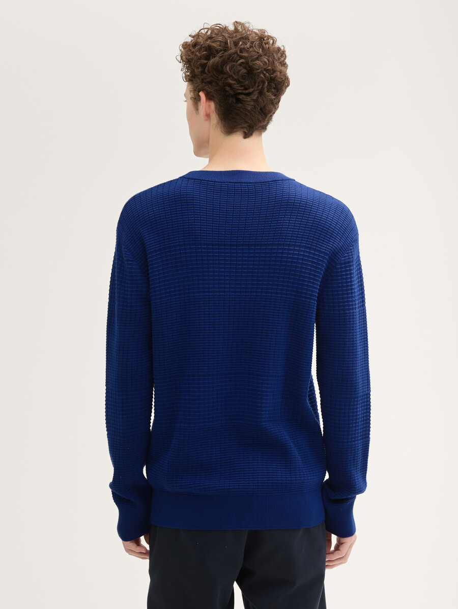 maglione lavorato a maglia in cotone dalla vestibilità regolare