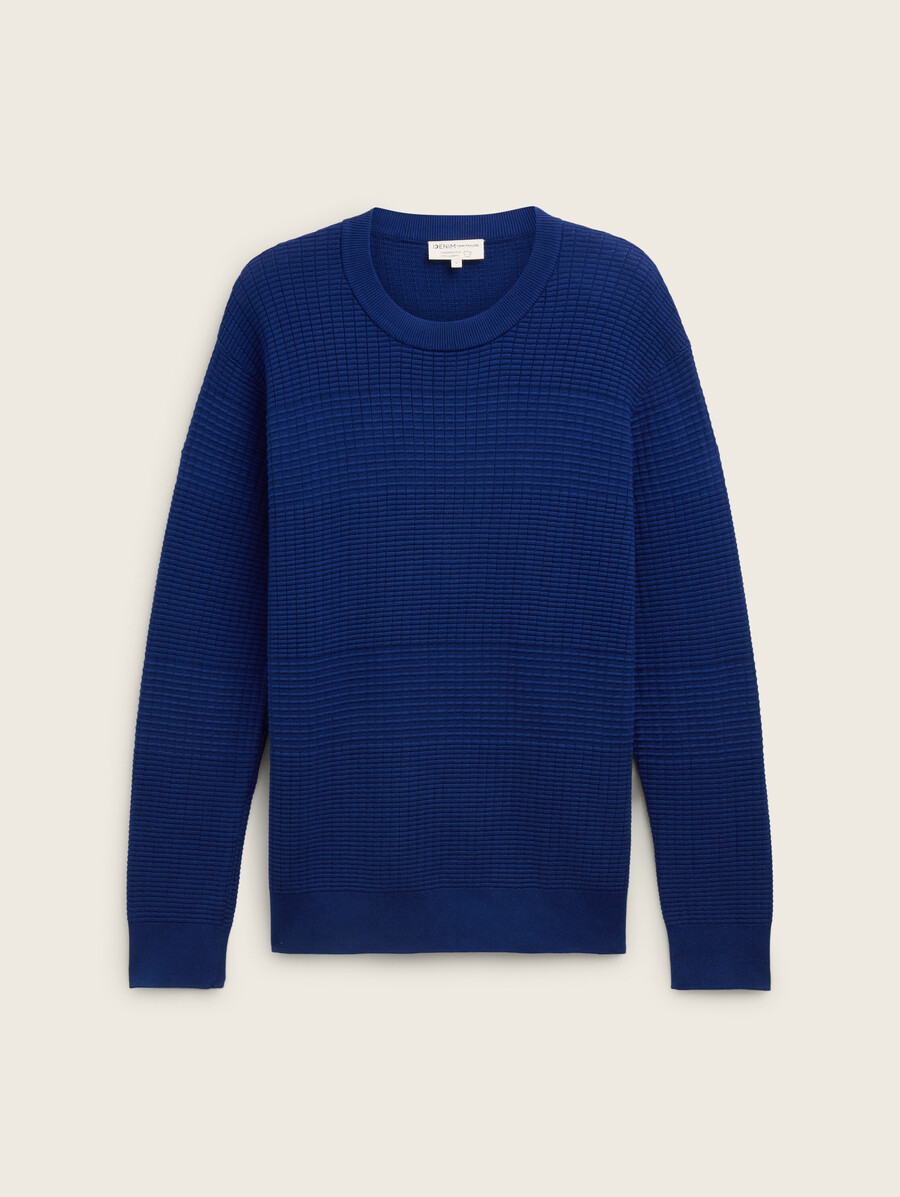 maglione lavorato a maglia in cotone dalla vestibilità regolare