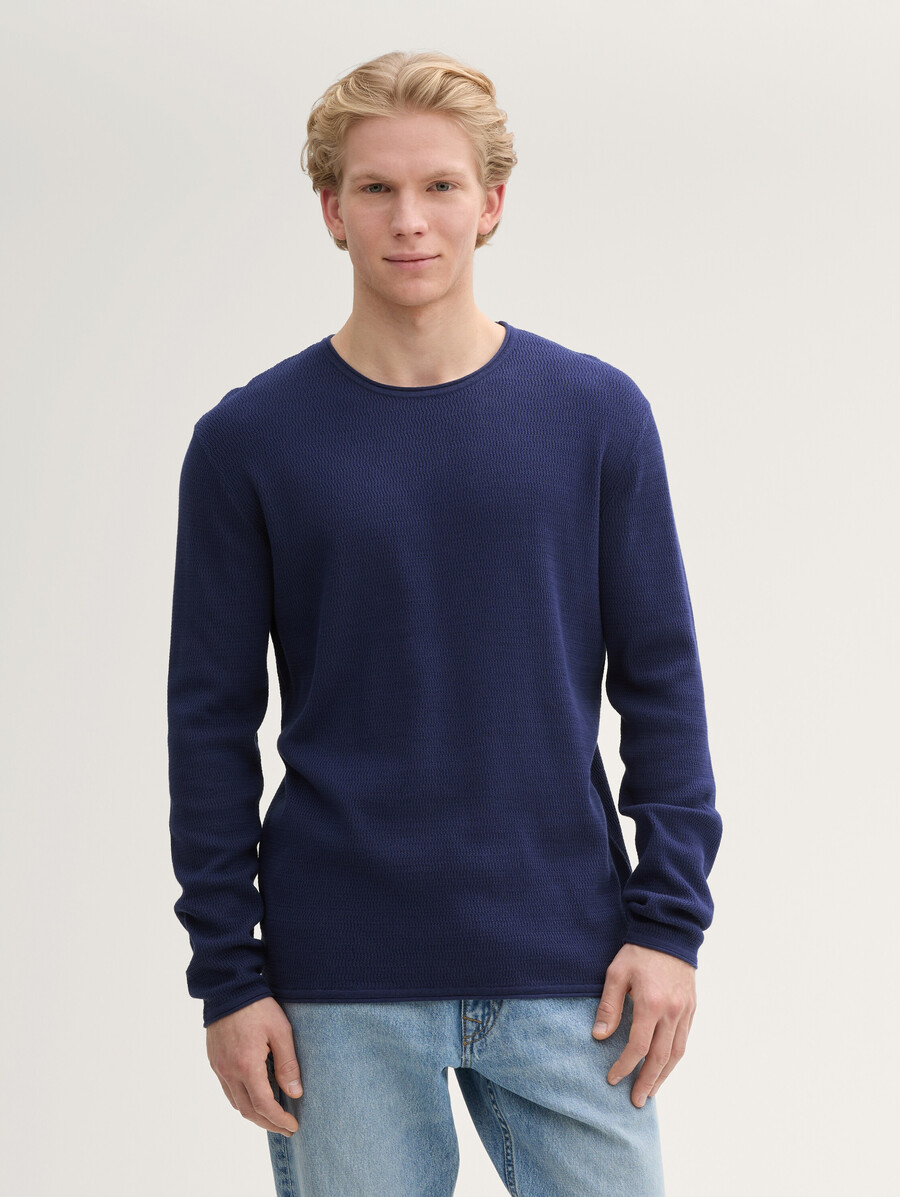 maglione in maglia di cotone