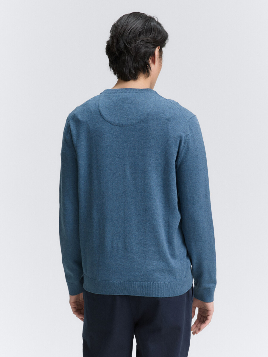 maglione base lavorato a maglia in cotone