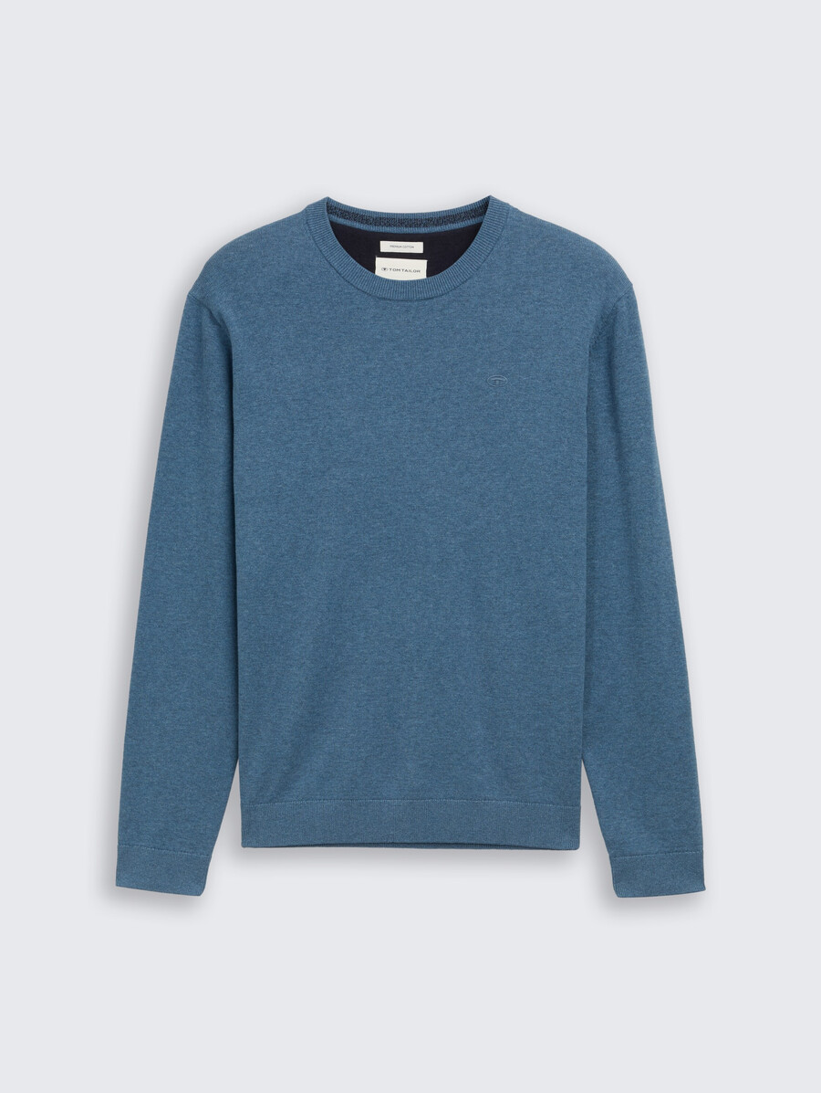 maglione base lavorato a maglia in cotone
