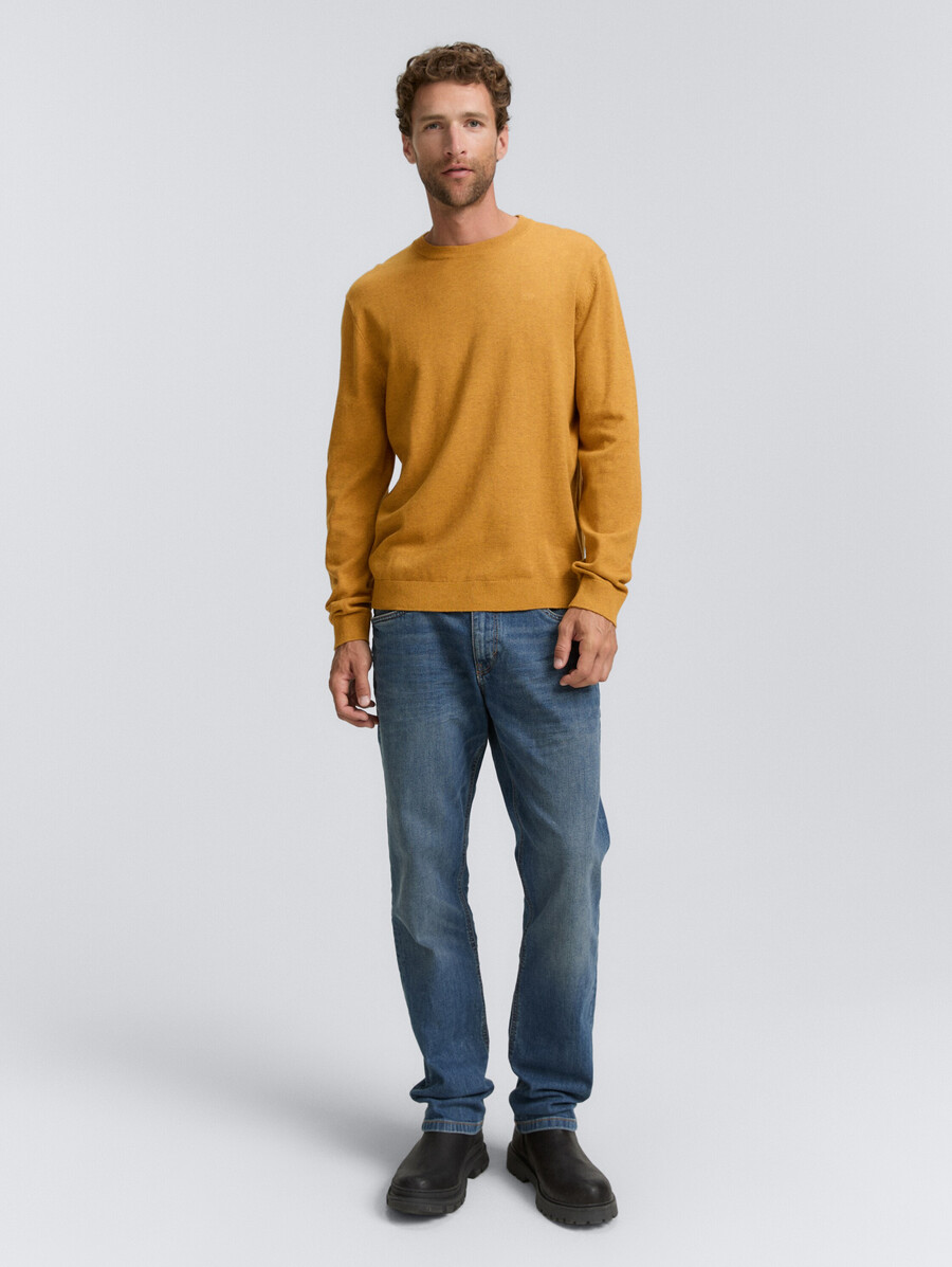 maglione base lavorato a maglia in cotone