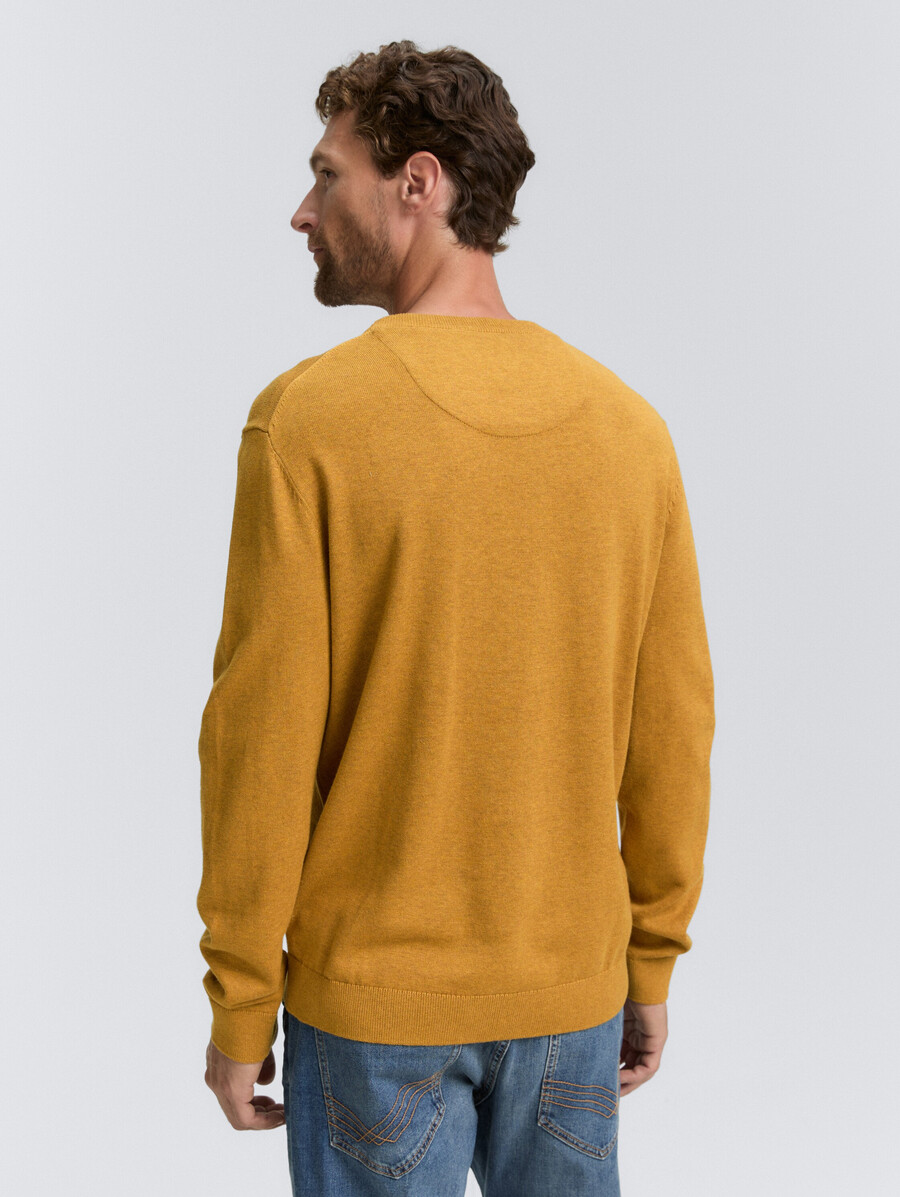 maglione base lavorato a maglia in cotone