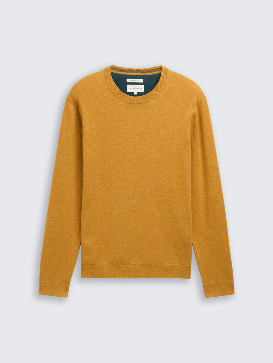 maglione base lavorato a maglia in cotone
