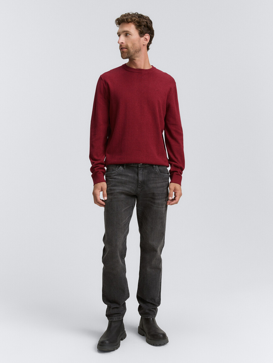 maglione base lavorato a maglia in cotone