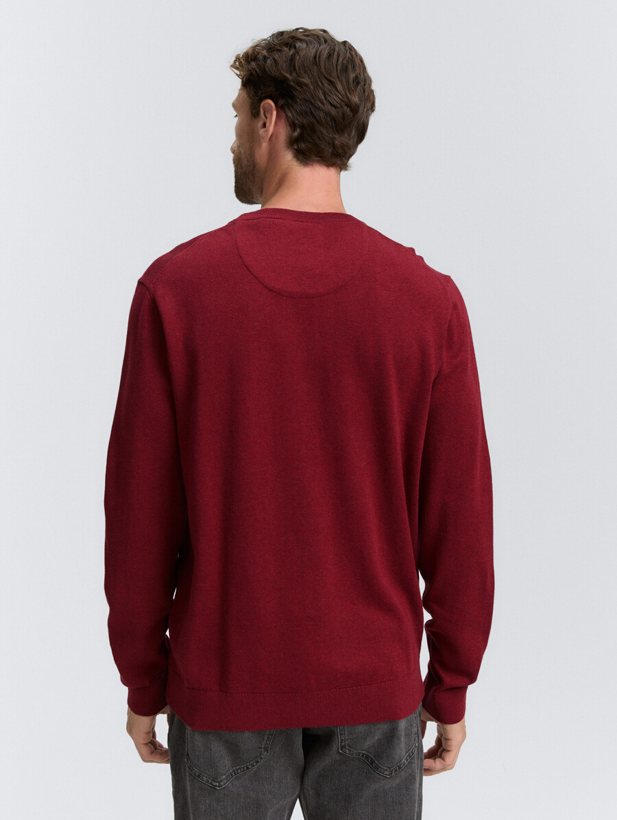 maglione base lavorato a maglia in cotone