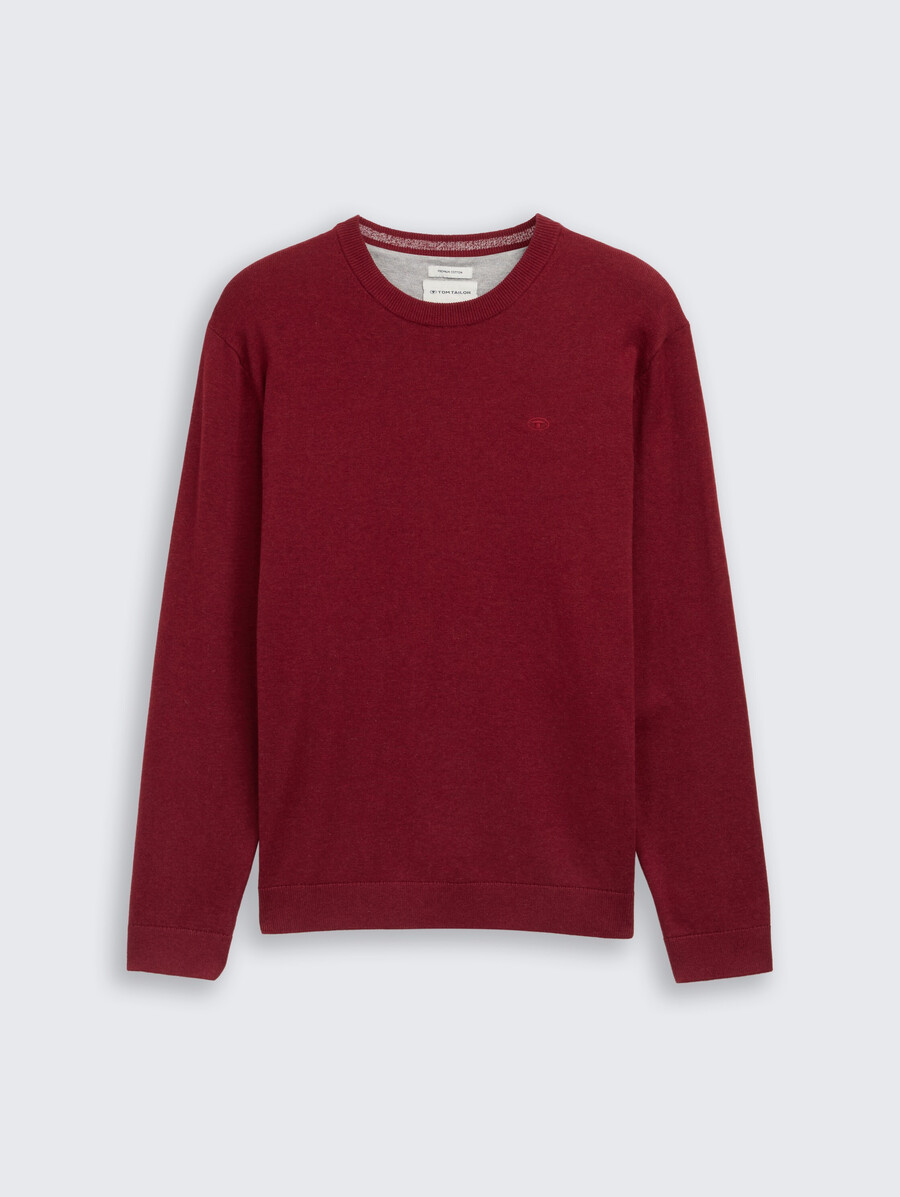 maglione base lavorato a maglia in cotone