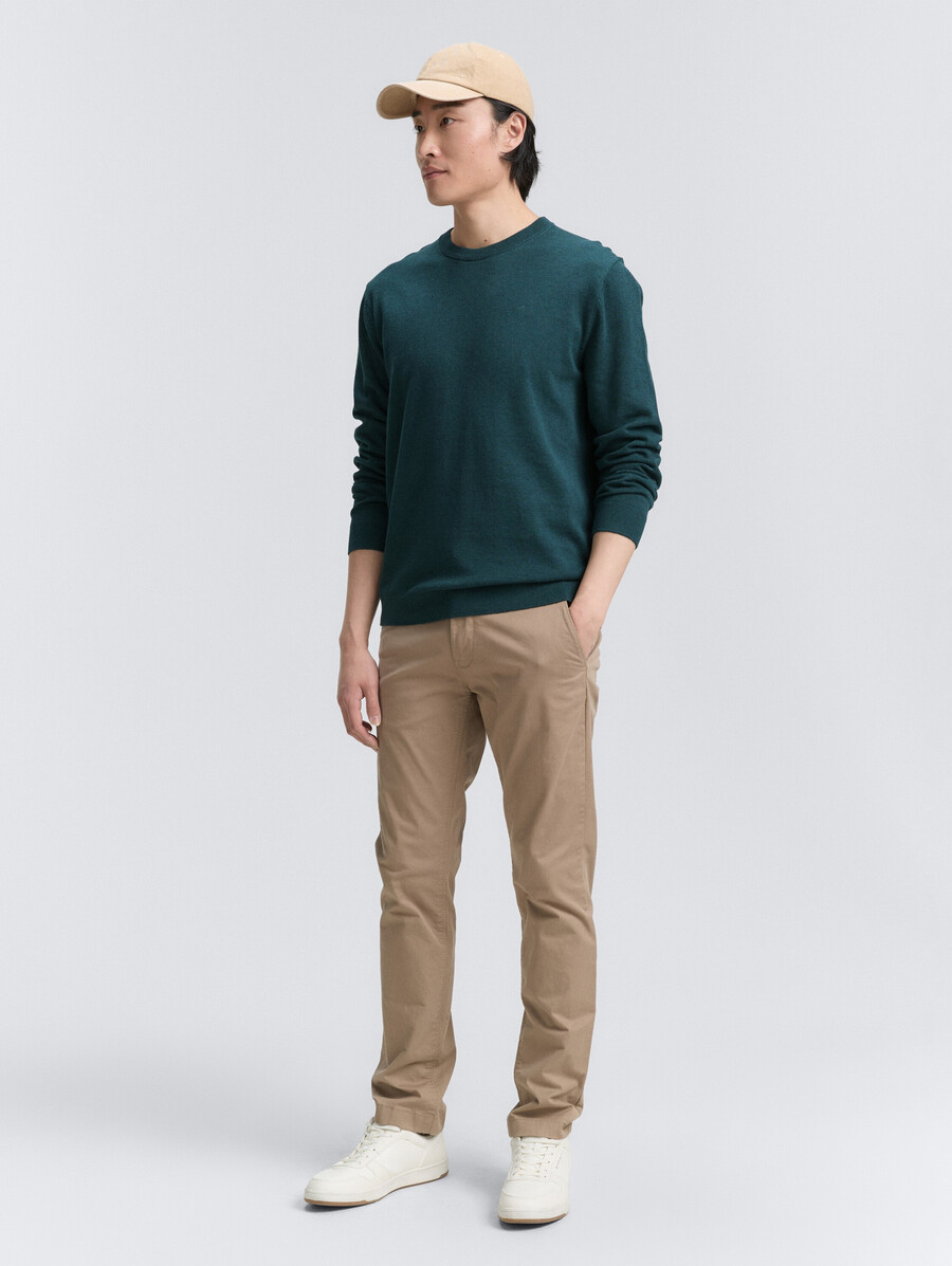 maglione base lavorato a maglia in cotone