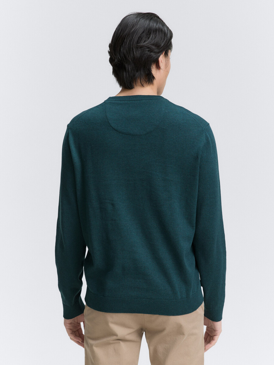 maglione base lavorato a maglia in cotone