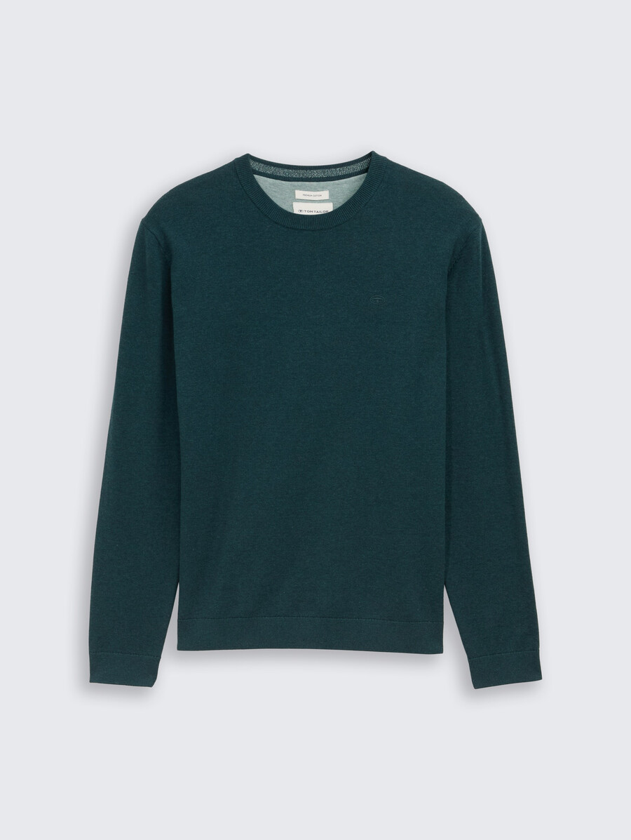 maglione base lavorato a maglia in cotone