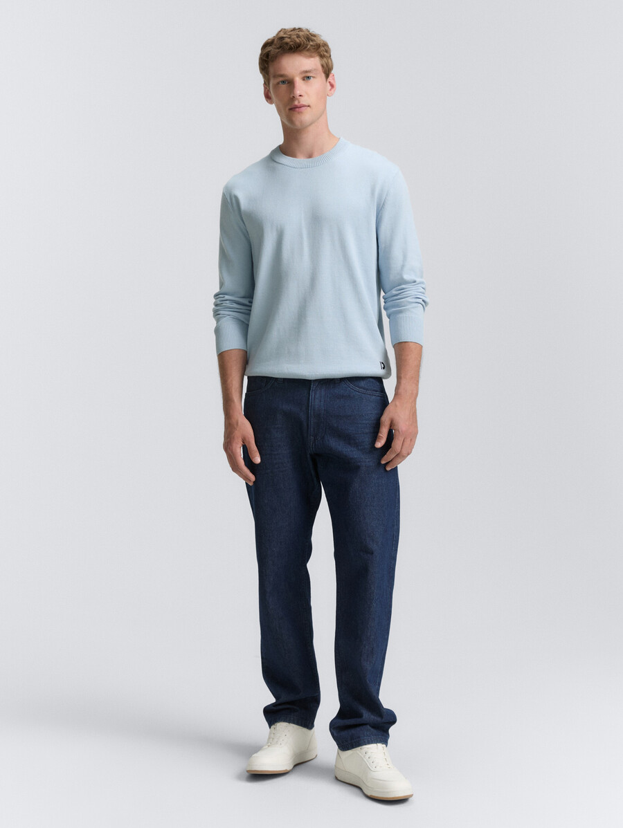 maglione base lavorato a maglia in cotone