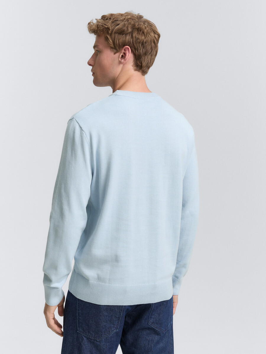 maglione base lavorato a maglia in cotone