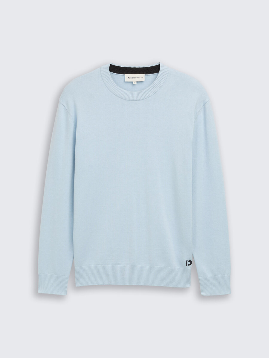 maglione base lavorato a maglia in cotone
