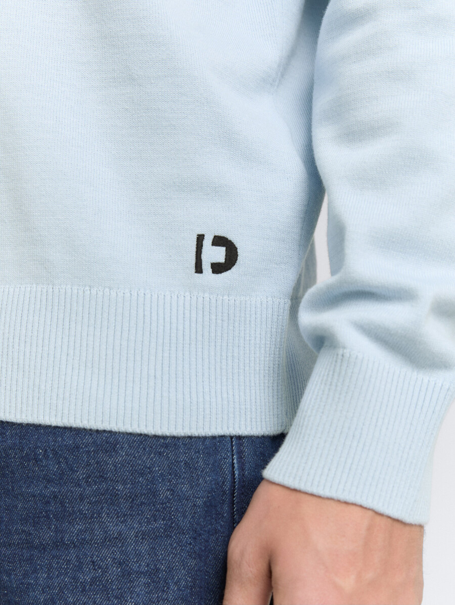 maglione base lavorato a maglia in cotone
