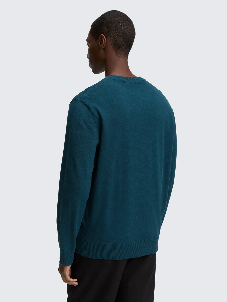 maglione base lavorato a maglia in cotone