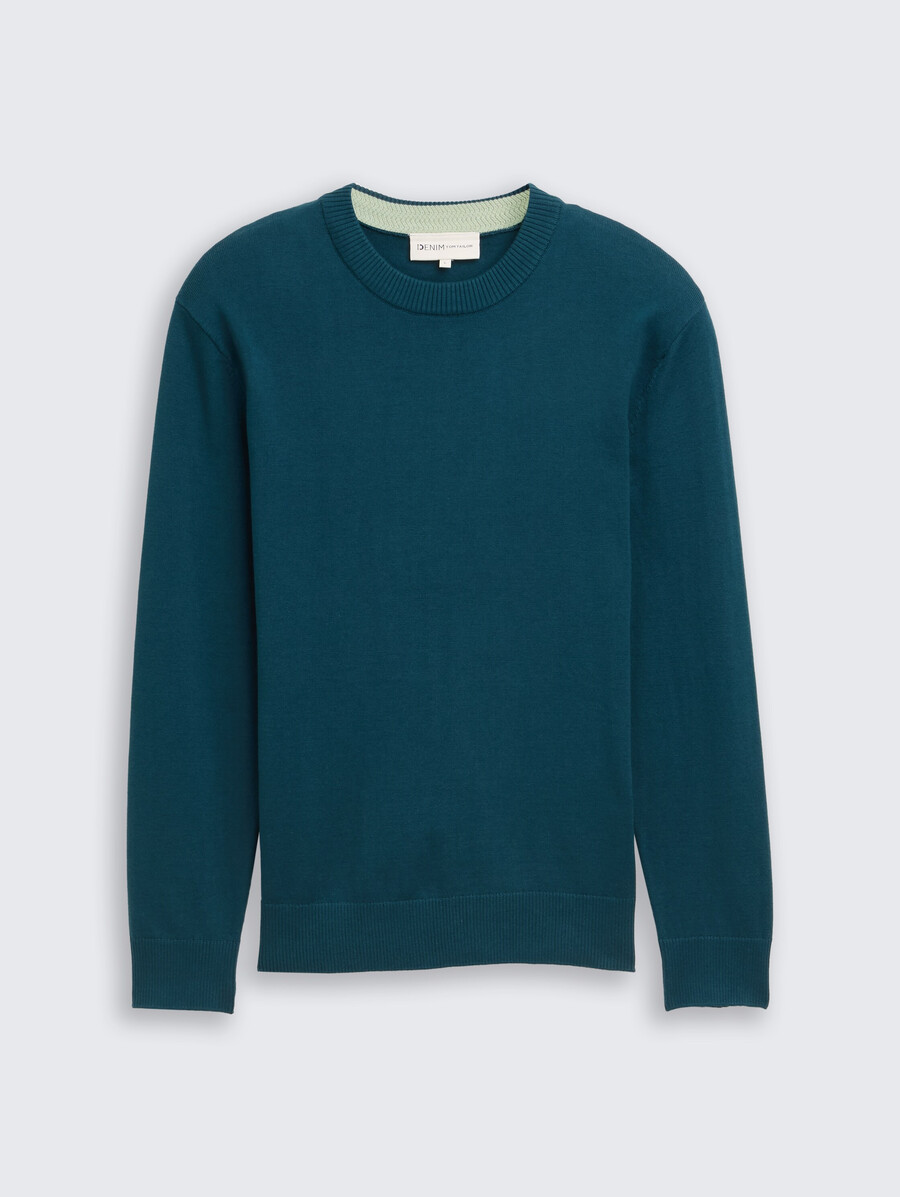 maglione base lavorato a maglia in cotone