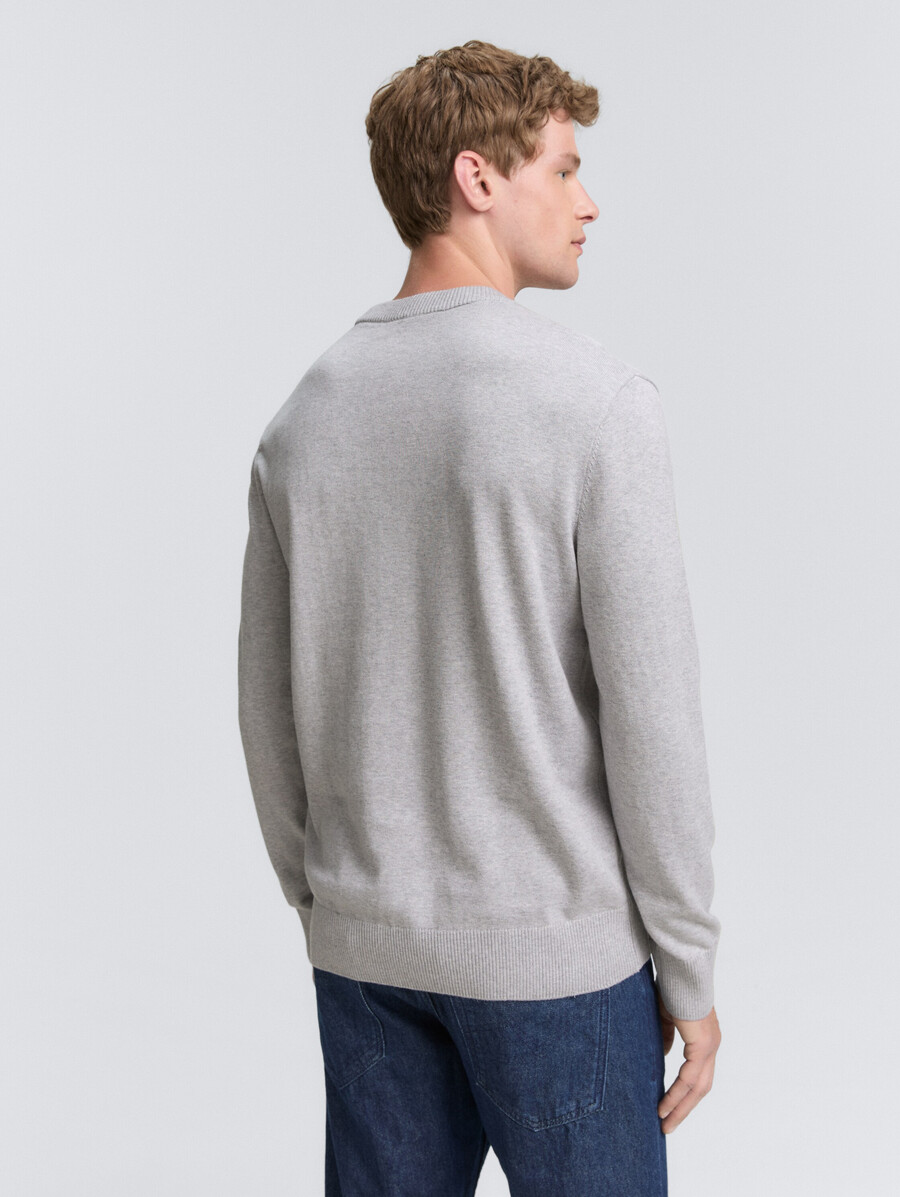 maglione base lavorato a maglia in cotone