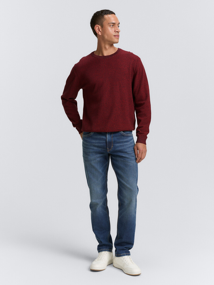 maglione lavorato a maglia in cotone biologico