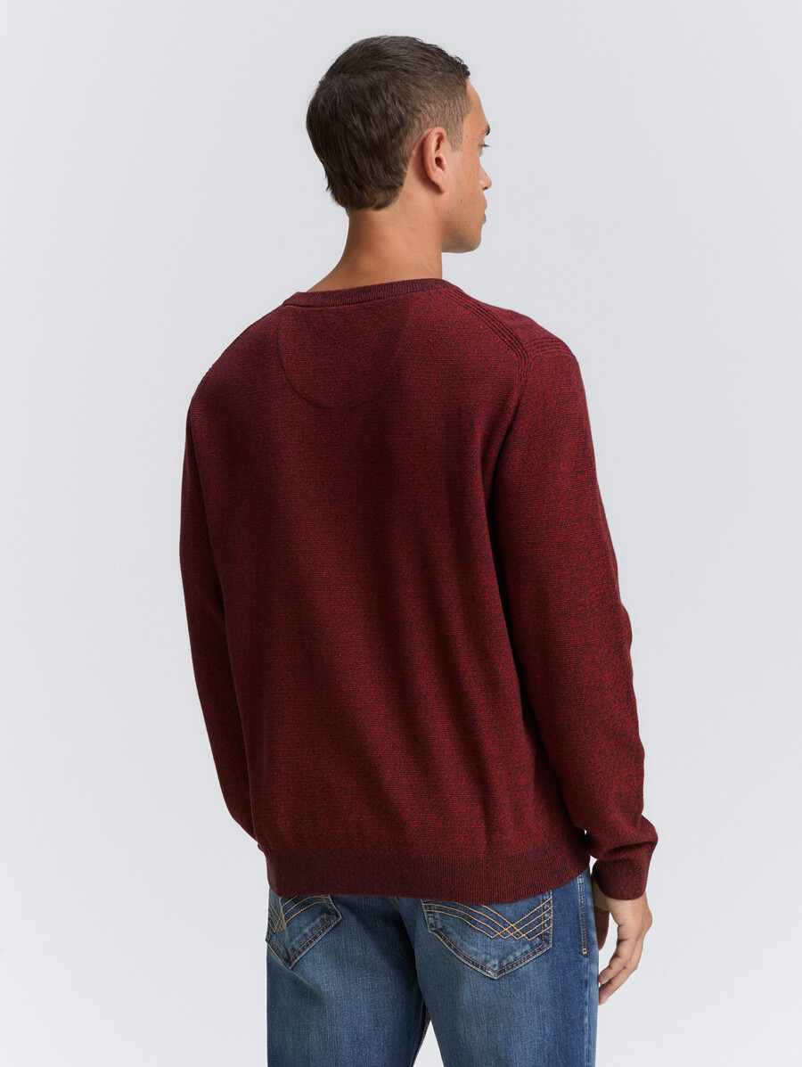 maglione lavorato a maglia in cotone biologico