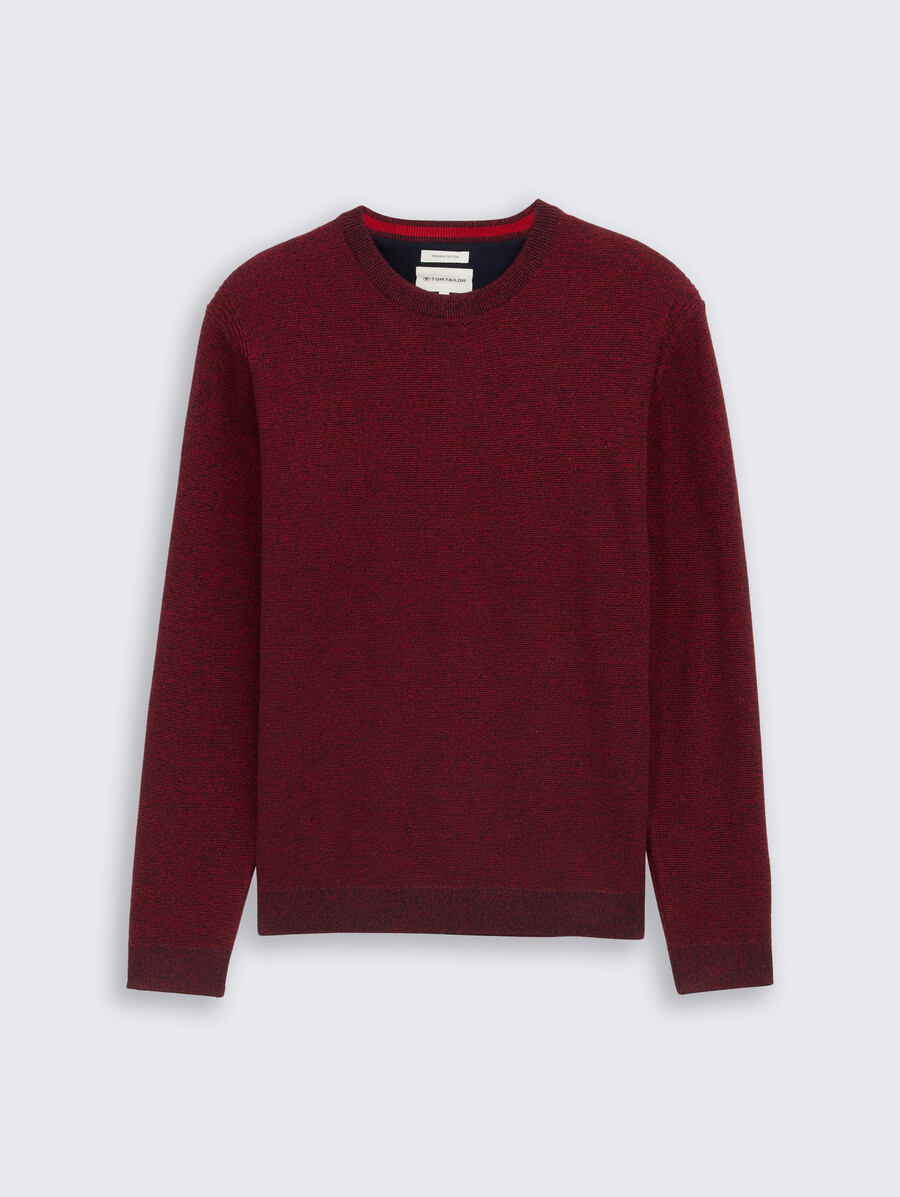 maglione lavorato a maglia in cotone biologico