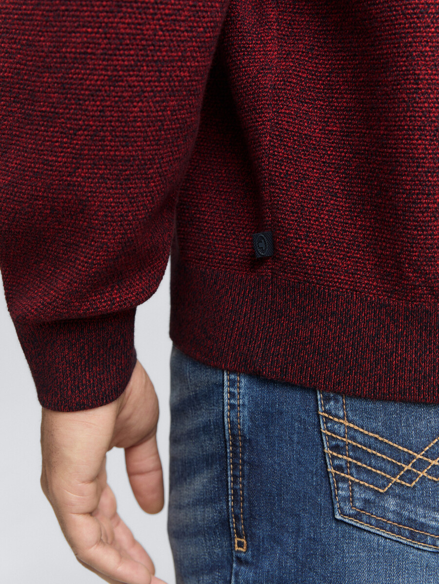 maglione lavorato a maglia in cotone biologico