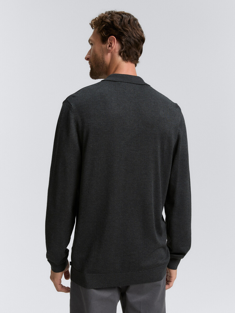 polo in maglia di viscosa