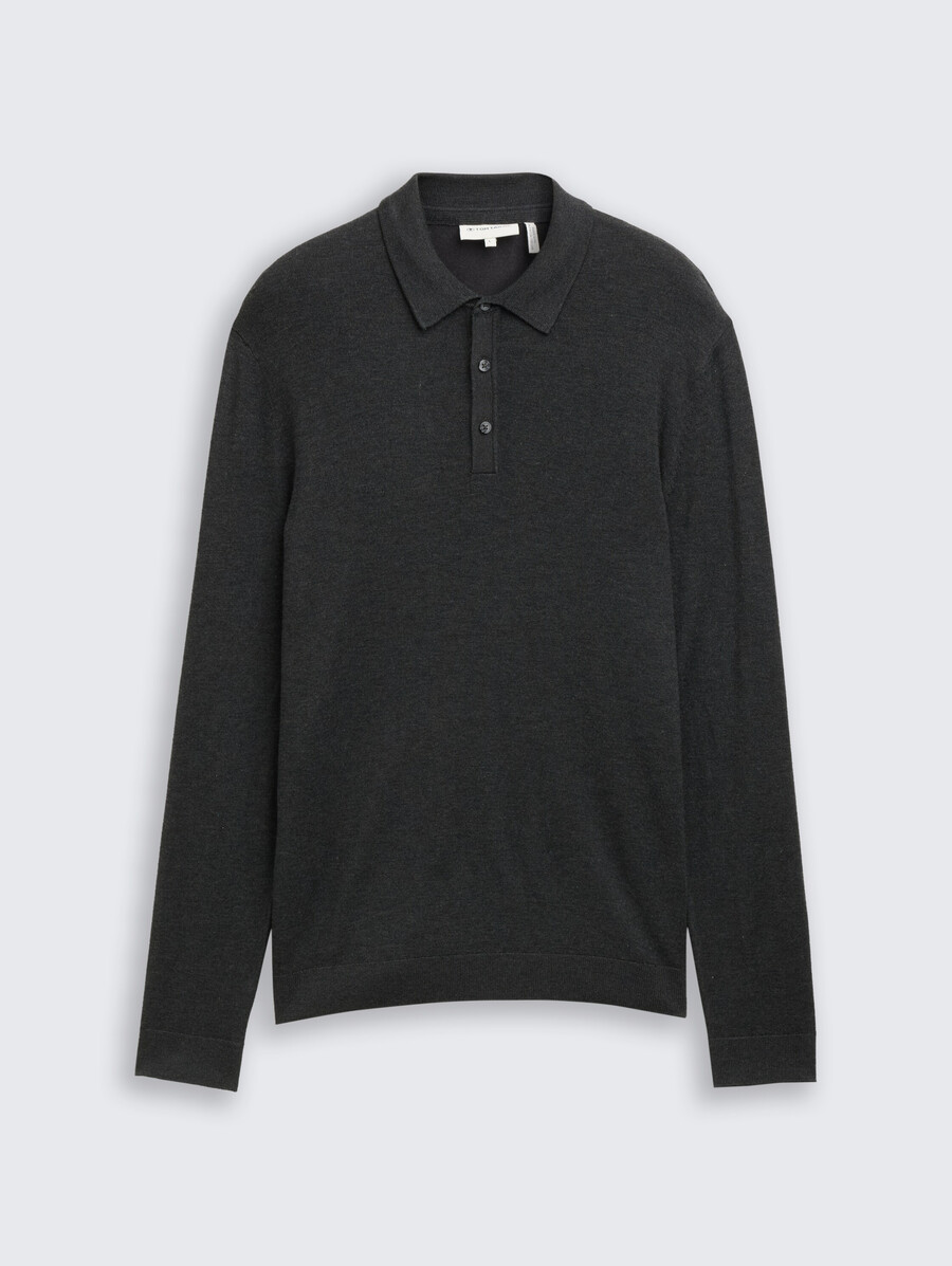 polo in maglia di viscosa