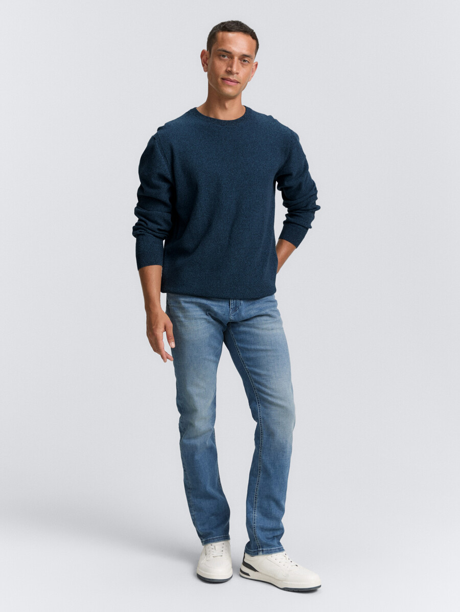 maglione lavorato a maglia in cotone biologico