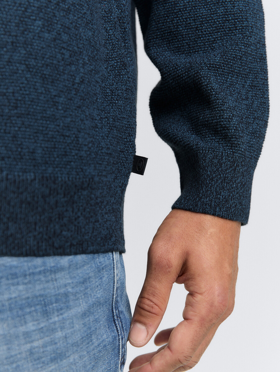 maglione lavorato a maglia in cotone biologico