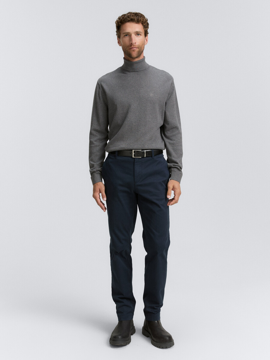 maglione a collo alto in cotone