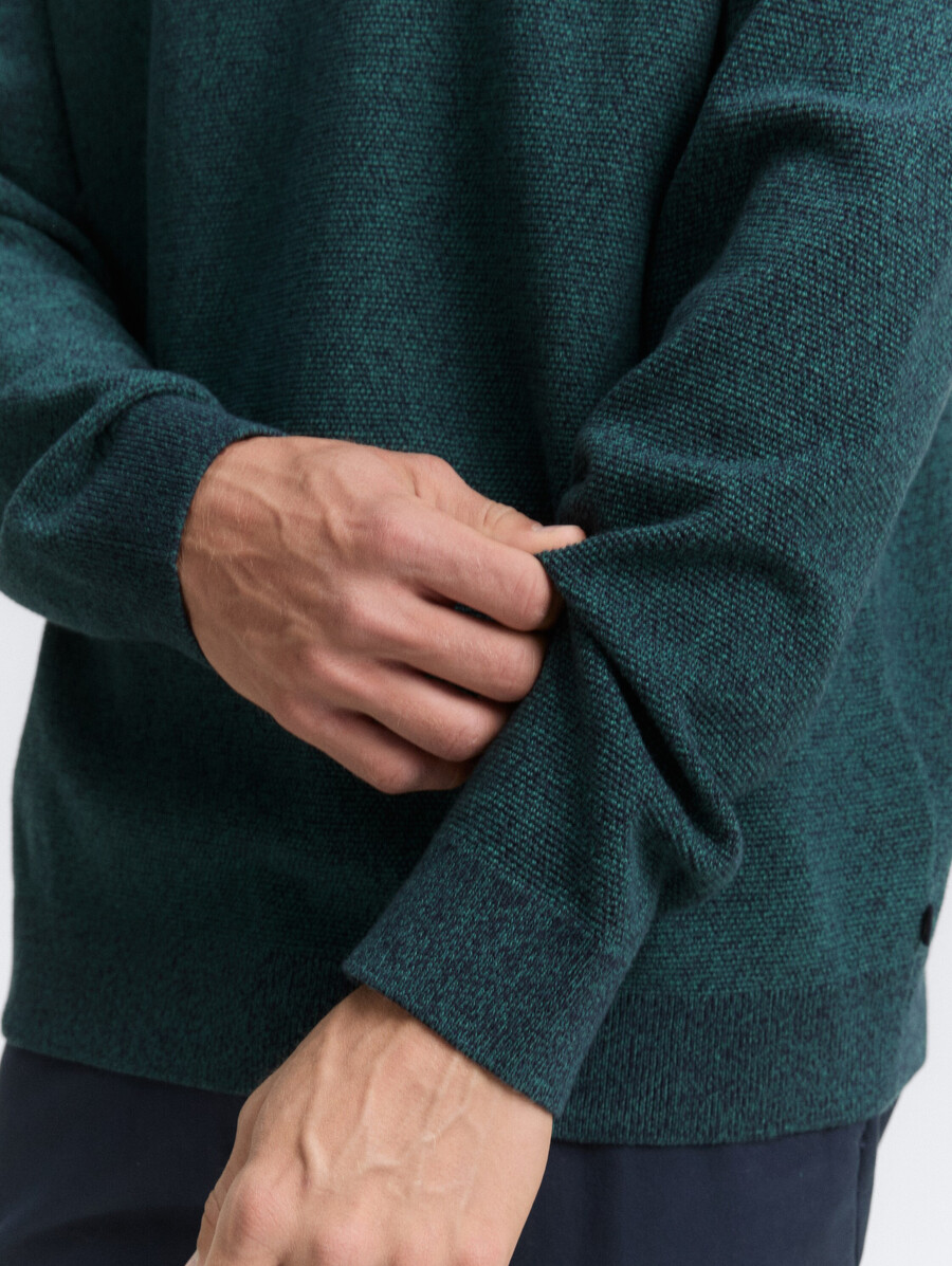 maglione lavorato a maglia in cotone biologico