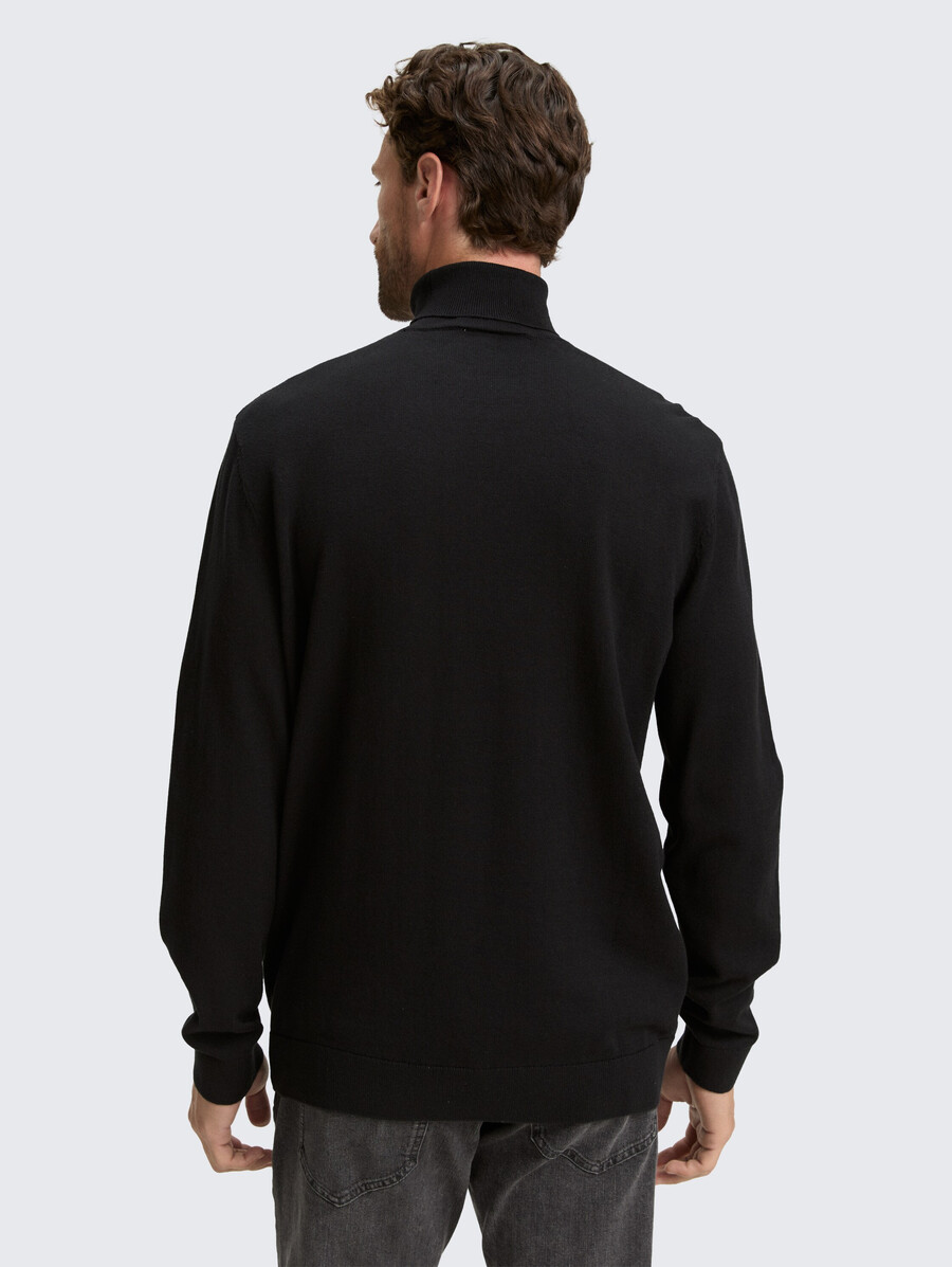 maglione a collo alto in cotone