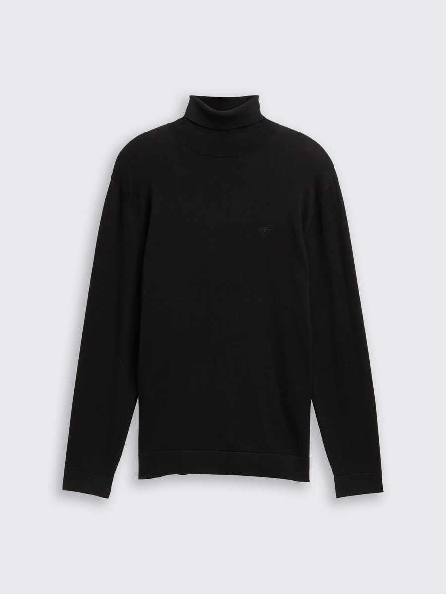 maglione a collo alto in cotone