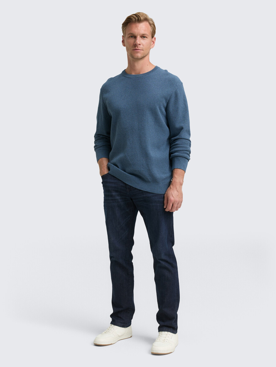 maglione lavorato a maglia in cotone biologico