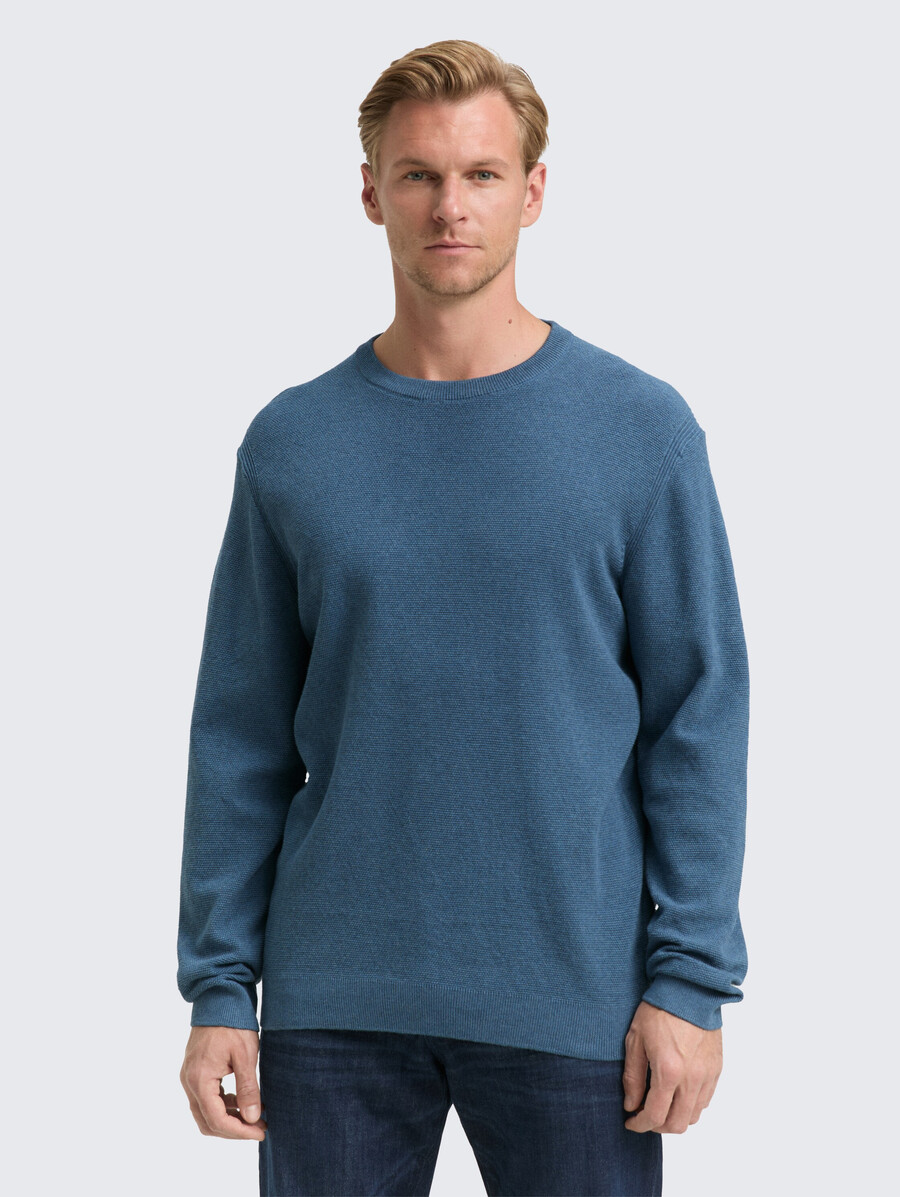 maglione lavorato a maglia in cotone biologico